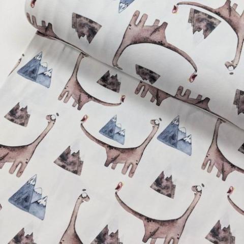 Dinosaur jersey shop fabric