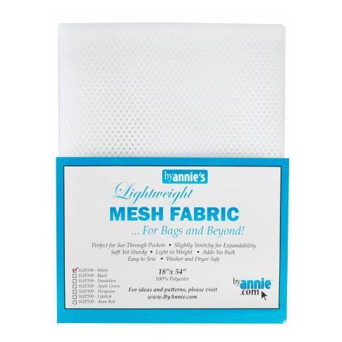 White Mesh Fabric - Mesh for bag sewing by Annie's