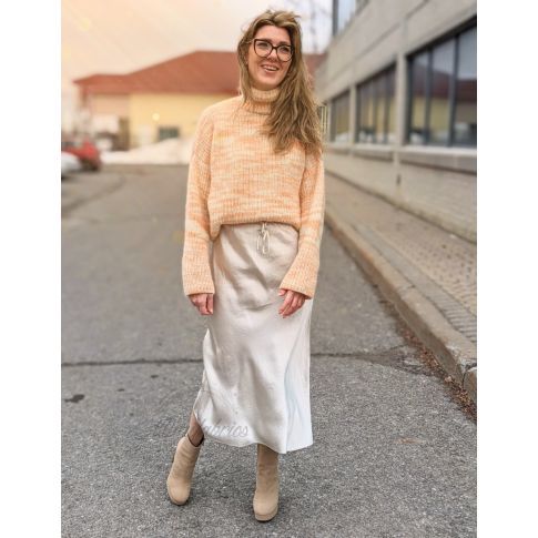 Knitted Pullover Pattern Sweater pattern and alpaca yarn knitting kit Lana Grossa