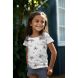 Organic Cotton Jersey - Flower Bouquets on White