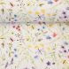 Cotton Poplin Fabric - Wildflower Garden on White