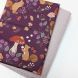 Oven Towel Bundle - "Squirreled Away" Squirrels Plum Cotton / Lilac Mini Waffle Cotton