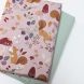 Oven Towel Bundle - "Squirreled Away" Squirrels Lilac Cotton / Vintage Mint Mini Waffle Cotton