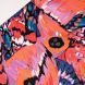 Viscose Jersey - Abstract Butterfly Design - Red/Orange/Purple/Teal