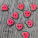 12 mm Resin Button - Heart Design - 2 Holes - 1pcs