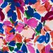 Viscose Challis Fabric - Abstract Floral in blue, green, peach and pink "Julia" collection