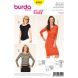BURDA EASY 6910 - Shirt and Dress sewing Pattern with Side Seam Gather Size 8-20