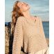 Crochet Pullover Flower of Life "Ecopuno"  36-40 - Pattern+Yarn Bundle by LANA GROSSA (Natural Knits 1 Design1)
