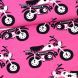 BOLT END - 120 CM - Organic Jersey - Moped - Pink by Paapii