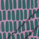 Coated Cotton - Vertical Dashes in Purple and Green