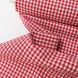 BOLT END - 90 CM - Gingham Check 2.7mm   - Cotton Poplin - Red (Col. 02)
