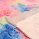 BOLT END - 85 CM - Quilted Jacket Fabric "Tie Dye" with solid white Nylon Lining and Padding