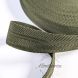 Extra Strong Seatbelt Webbing Herringbone - 25 mm Strapping - Army Green Col.58