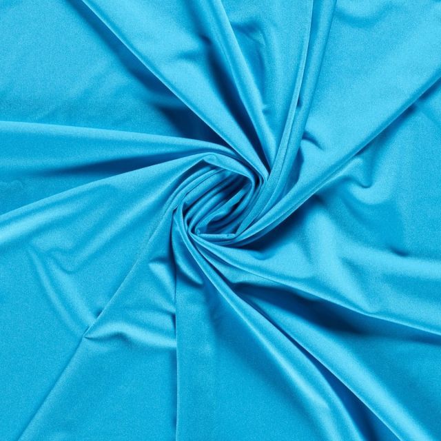 Athletic/Swim Knit - Solid Aqua Blue with Shiny Finish