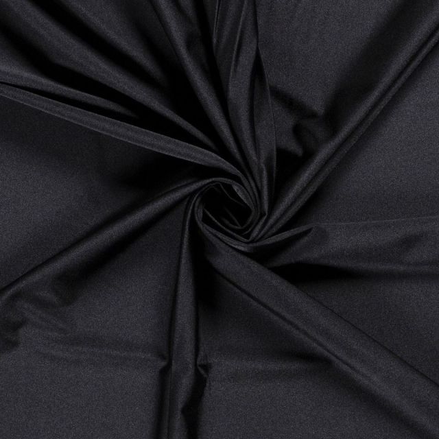 Athletic/Swim Knit - Solid Black with Shiny Finish