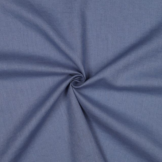 Washed Linen Solid 170gsm - Bluegrey col.37