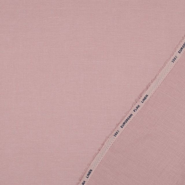 European Flax Linen 125gsm - Vintage Rose Col. 10