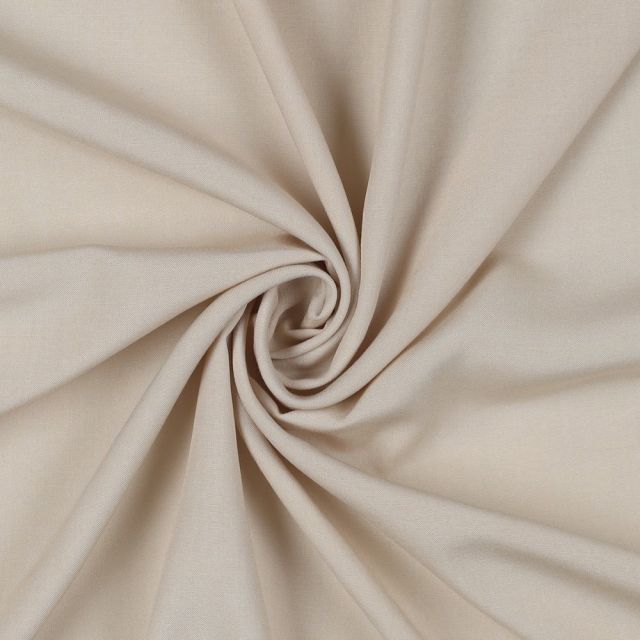 Viscose Challis - "Radiance" Solid - Light Sand (051)