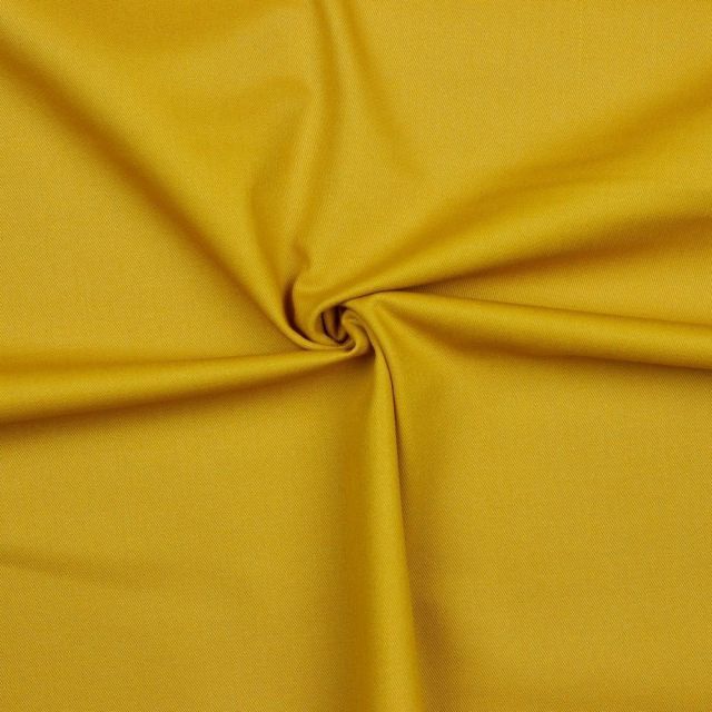 Solid Cotton Twill Canvas "Theo" - Ochre