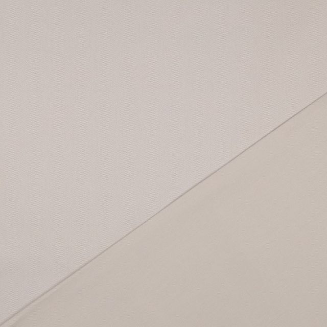 Solid Cotton Twill Canvas "Theo" - Beige