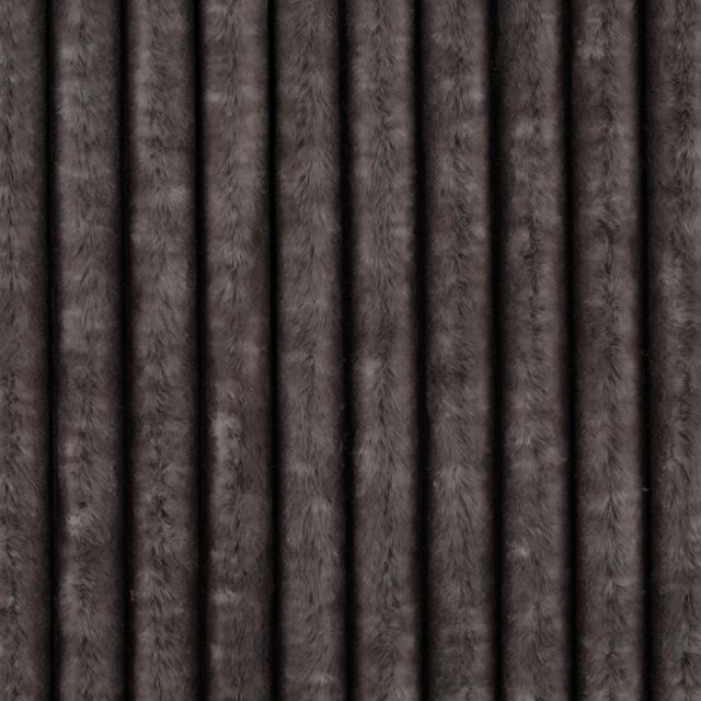 Stripe - Faux Fur - Grey