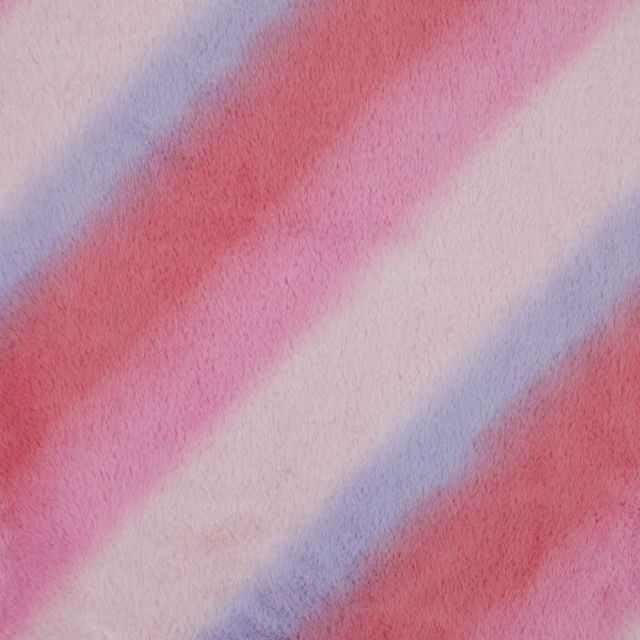 Rainbow  - Faux Fur - Pink / Lilac