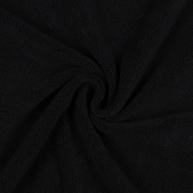 Micro Fleece "Lexi" with 4-way stretch -  Black Col.001