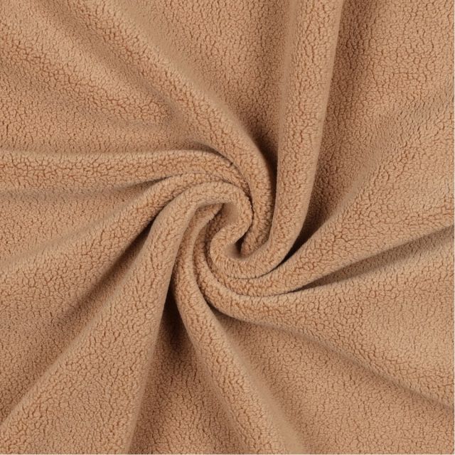 Micro Fleece "Lexi" with 4-way stretch -  Camel Brown Col.003