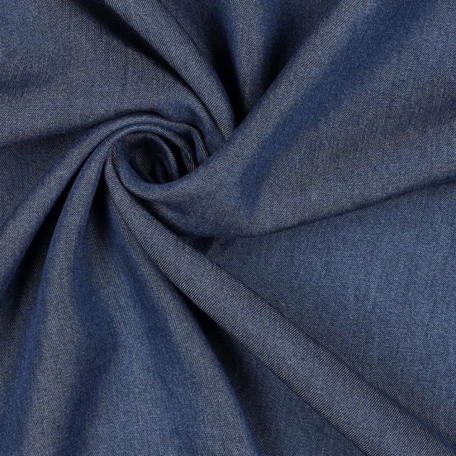 Tencel Lyocell Denim - Dark Blue Col. 002 186gsm