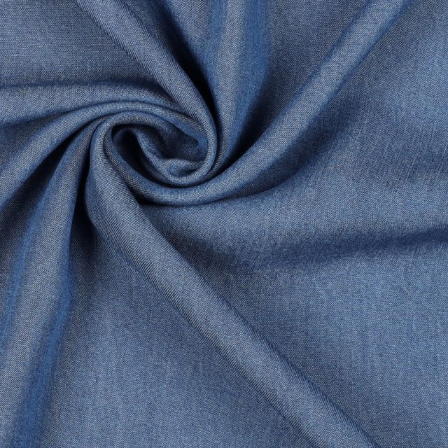 Tencel Lyocell Denim - Medium Blue Col. 003 186gsm