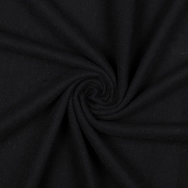 Organic Cotton Fleece "Aspen" - Black (Col.001)