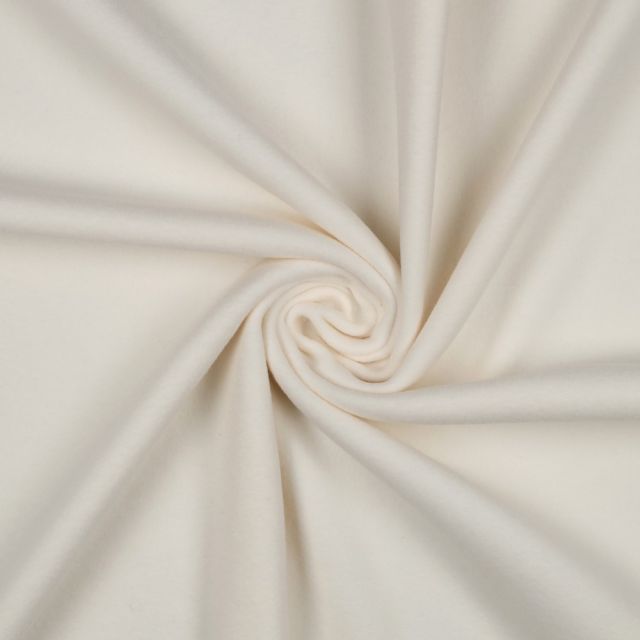 Organic Cotton Fleece "Aspen" - Ecru (Col.002)