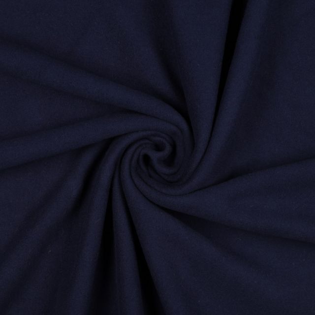 Organic Cotton Fleece "Aspen" - Dark Blue (Col.003)