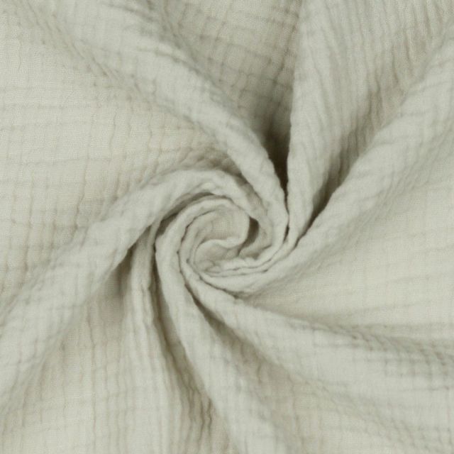 Double Gauze - Solid Sand - 100% Organic Cotton