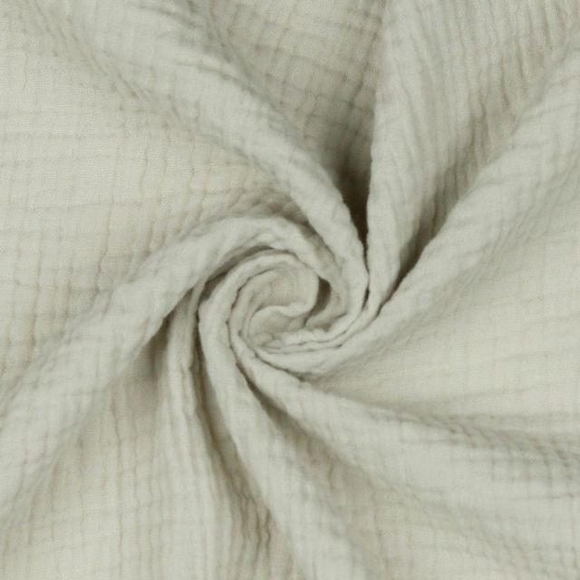 Double Gauze - Solid Sand col.45 - 100% Organic Cotton