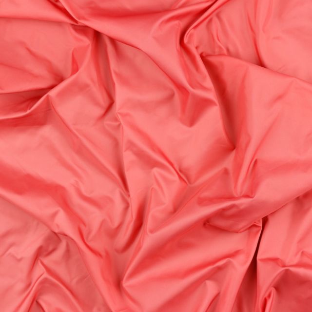 "Zion" Solid Water Repellent Poly Fabric - Coral Col. 014