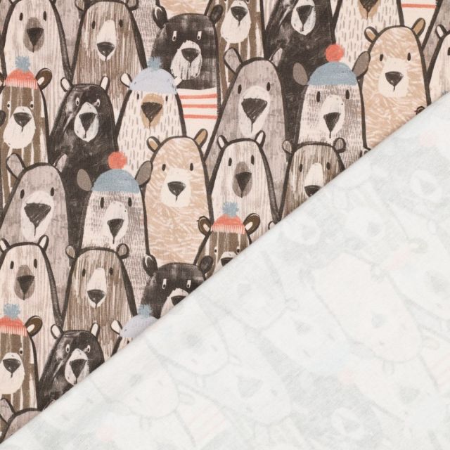 Bear Crowd - Brushed Sweat Fabric