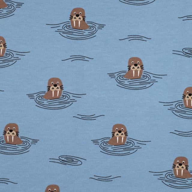 Walrus on Jeans - Soft Sweat Fabric