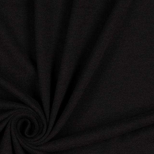 "Emmy" Bamboo Cotton Blend Jersey - Solid Black Col. 001