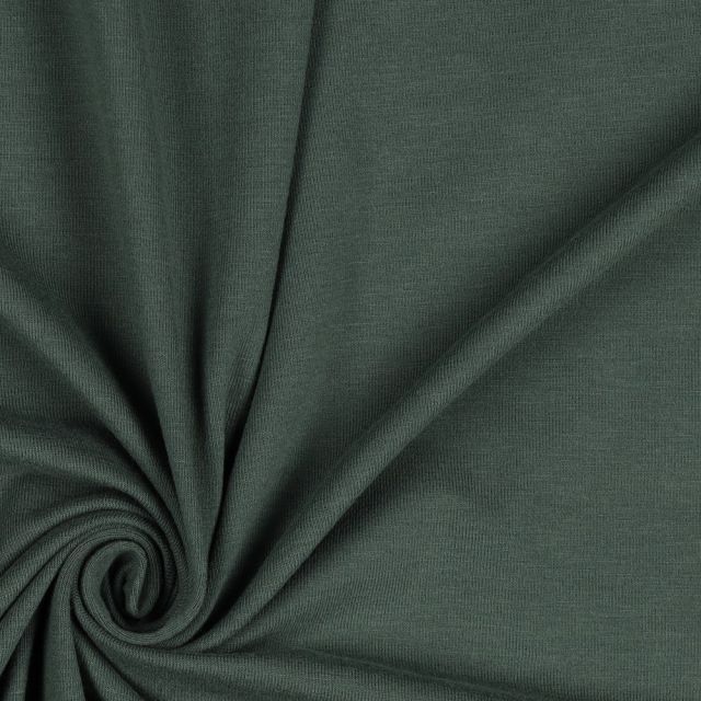 "Emmy" Bamboo Cotton Blend Jersey - Solid Forest Green Col. 015