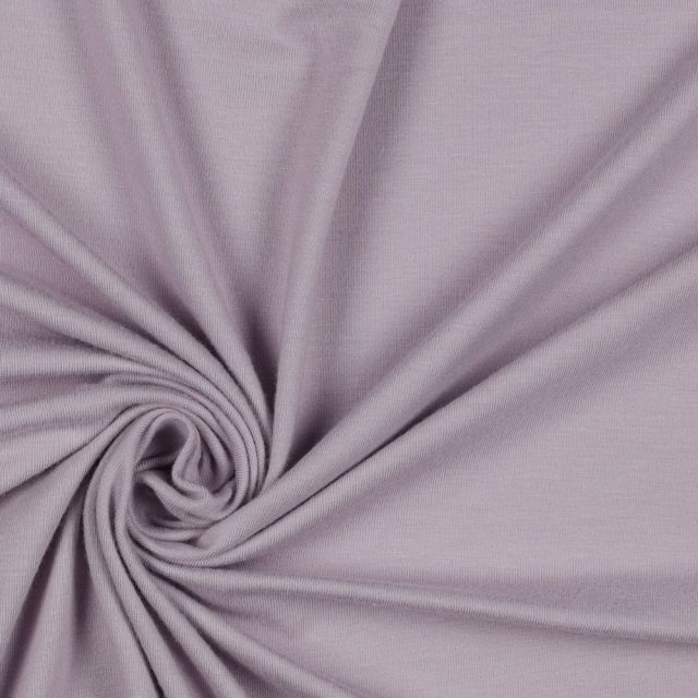 "Emmy" Bamboo Cotton Blend Jersey - Solid Pale Lilac Col. 017