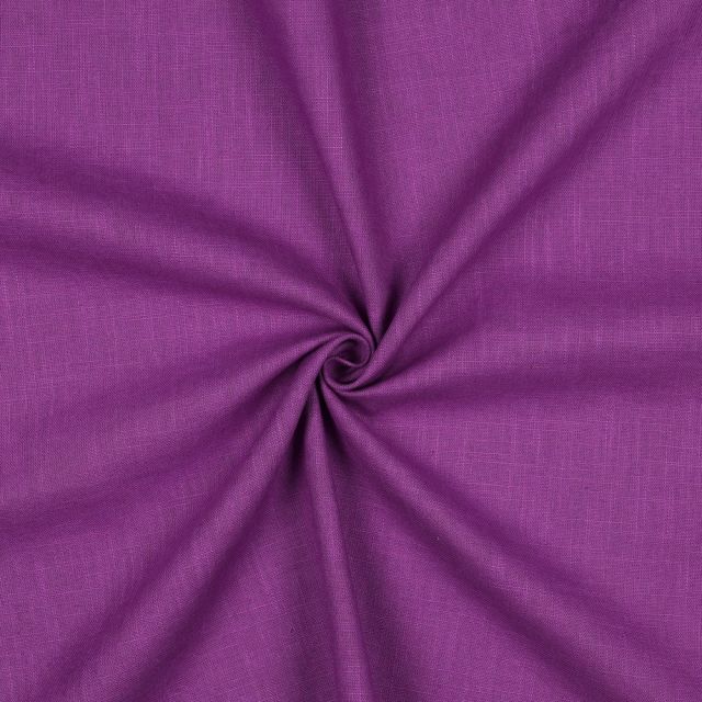 Washed Linen Solid 230gsm - Orchid Purple Col. 067