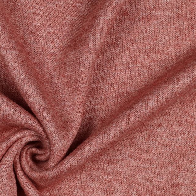 Extra Cozy Viscose Sweater Knit "Kim" - Clay Red | 300gsm