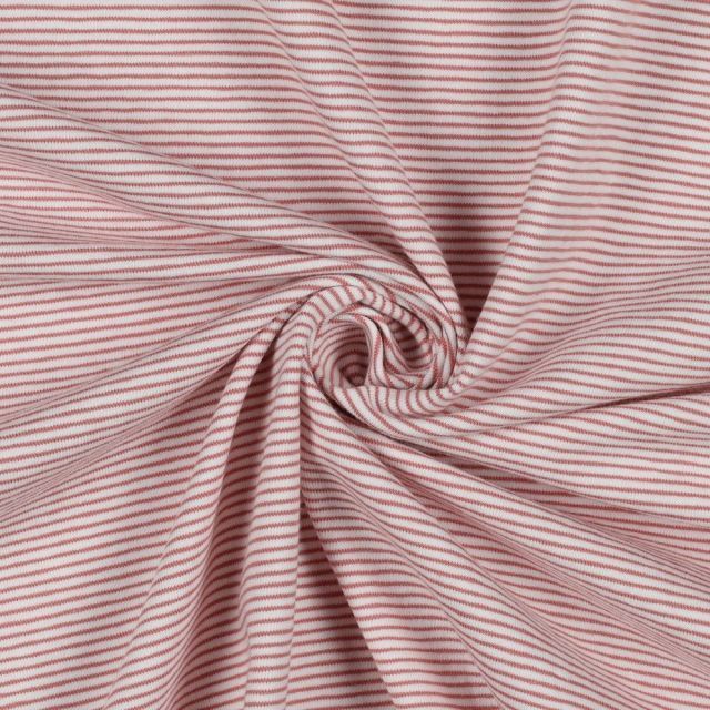 Fine Stripes Yarn Dyed - Rose