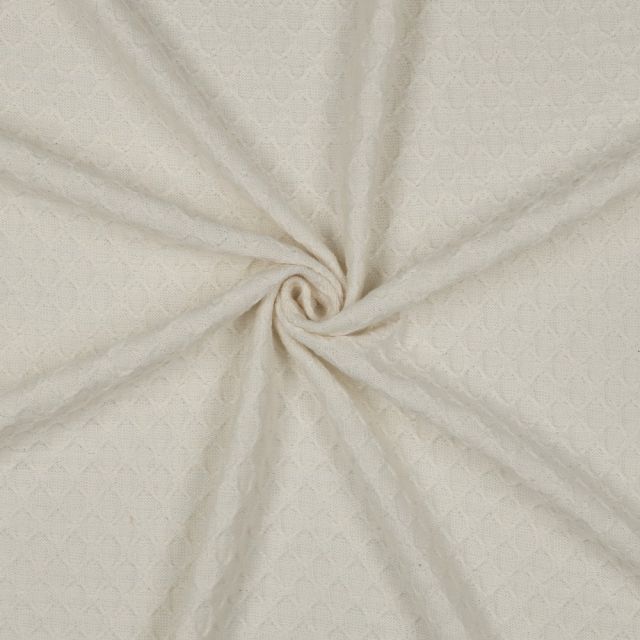 Jacquard Knit Geometric Circles - Natural
