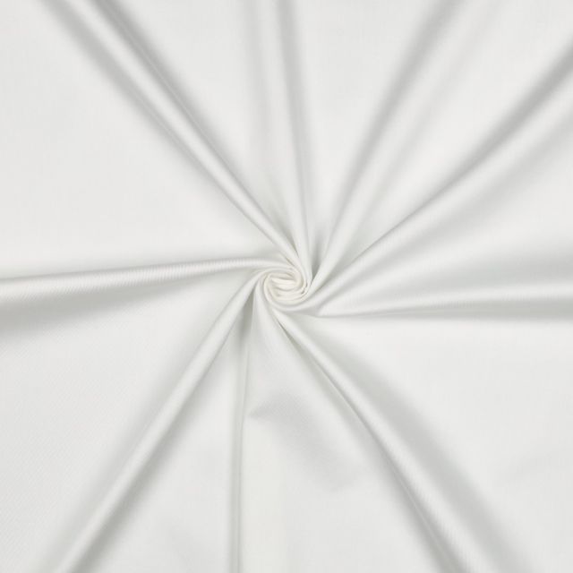 BOLT END 85CM - Solid Cotton Satin - Optical White col.02