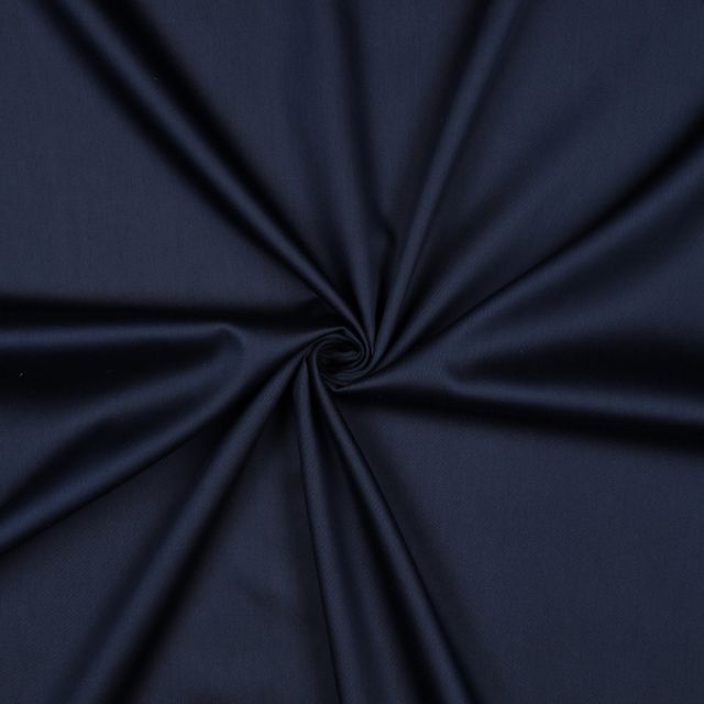 Solid Cotton Satin -  Navy col.28