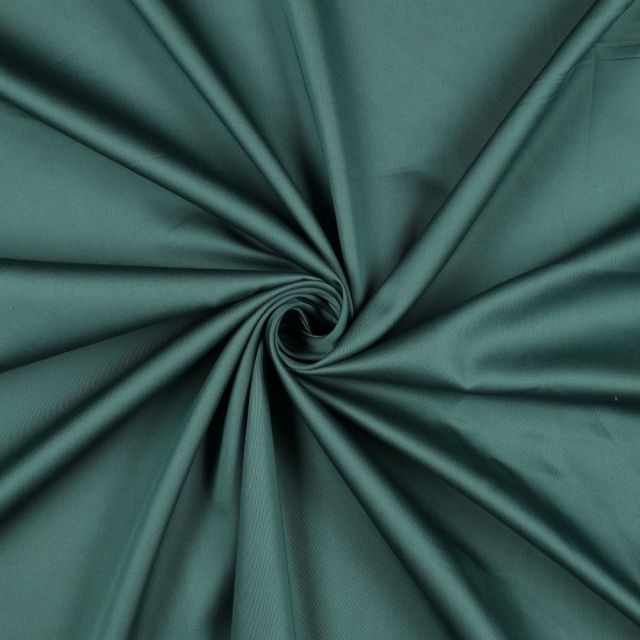 BOLT END - 145 CM - Solid Cotton Satin - Dark Green  co.31