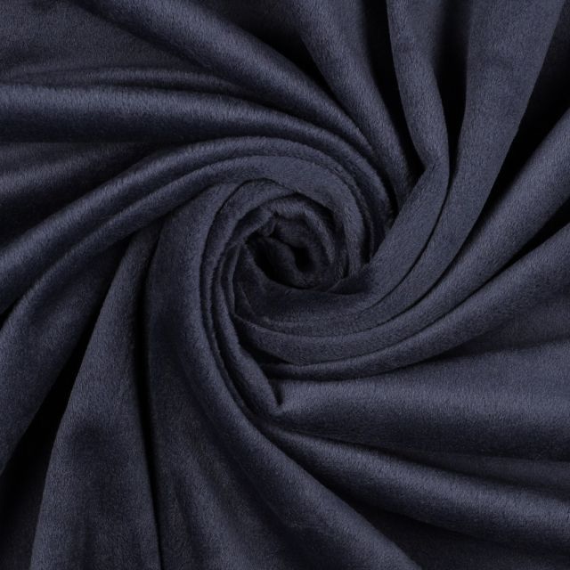 Micro Minky "Lucy" with 2-way stretch -  Dark Blue Col.002