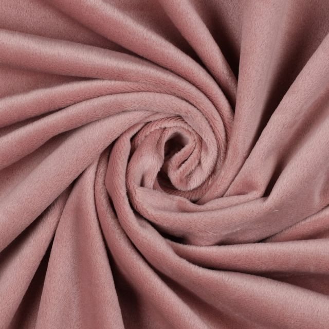 Micro Minky "Lucy" with 2-way stretch -  Dusted Rose Col.005